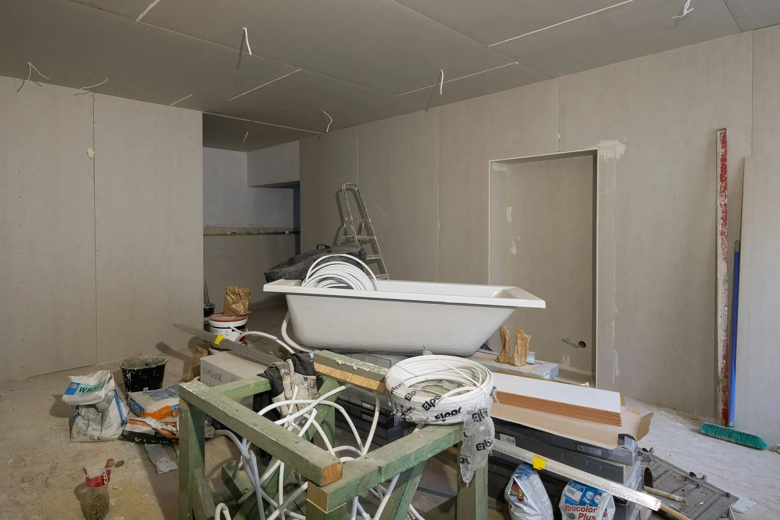 Bathroom during demolition