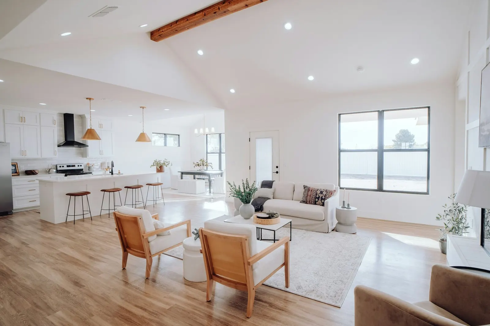 Renovated open-plan living space